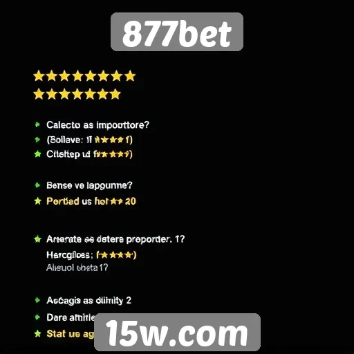 Avaliações de clientes sobre 877bet são variadas